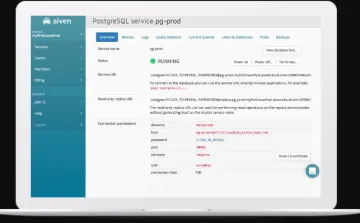 Miniatura Aiven PostgreSQL
