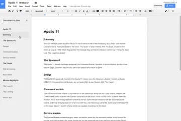 Miniatura Google Docs