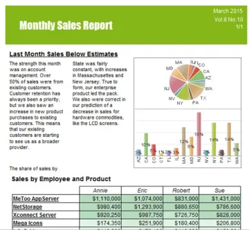 Miniatura Inetsoft Style Report